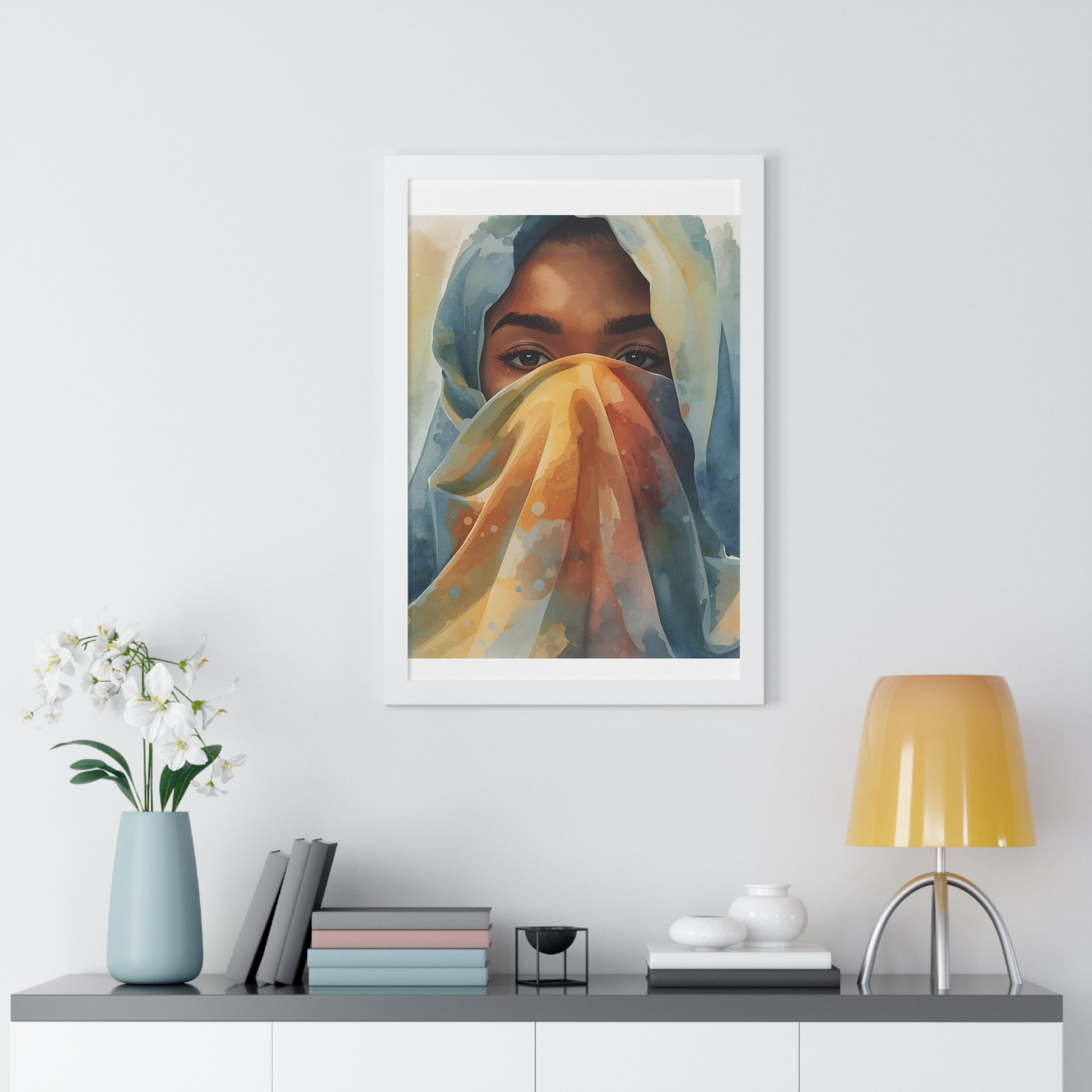 Vertical Poster Wall Art | Champagne Splash | Minimalist Luxury Home Decor