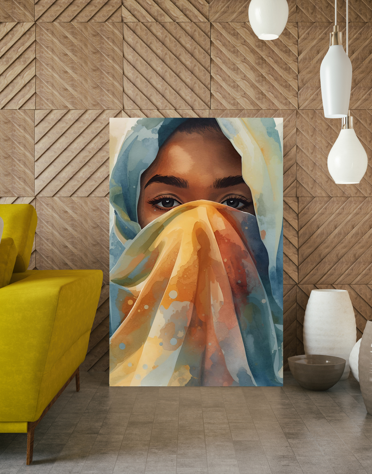 Vertical Poster Wall Art | Champagne Splash | Minimalist Luxury Home Decor