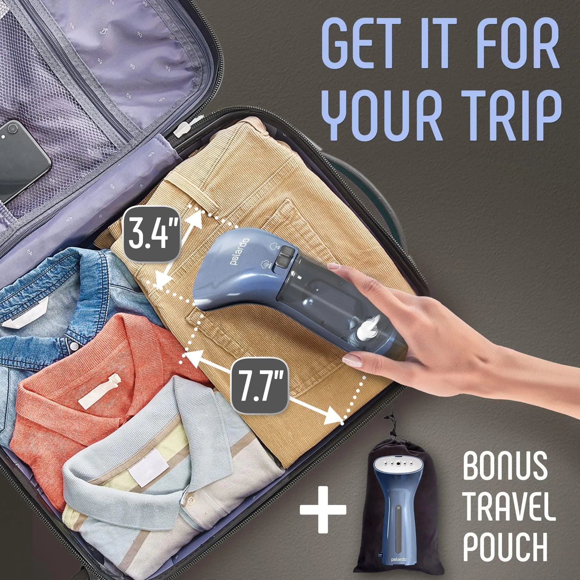 RoyalFinds™ Portable Handheld Garment Steamer – Fast Wrinkle Remover for Clothes, Travel & Home Use