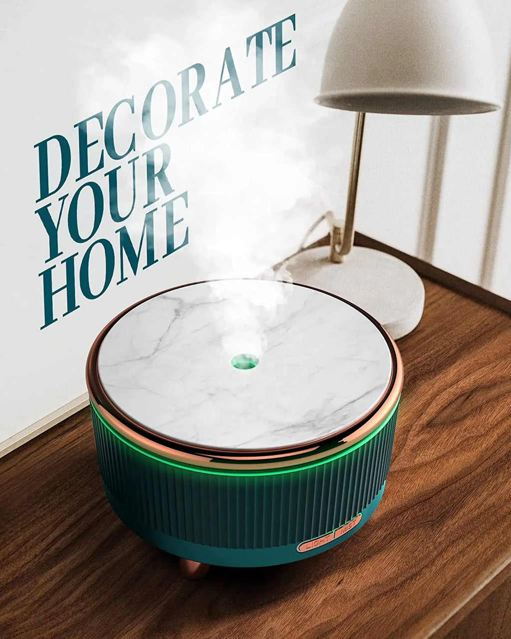 Luxury LED Wooden Aromatherapy Diffuser – Ultrasonic Humidifier & Essential Oil Mist Maker