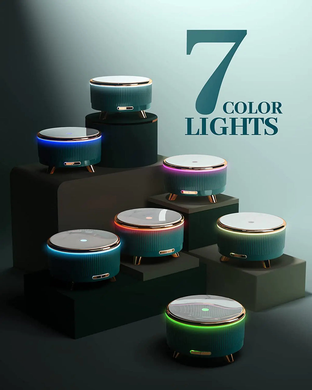 Luxury LED Wooden Aromatherapy Diffuser – Ultrasonic Humidifier & Essential Oil Mist Maker