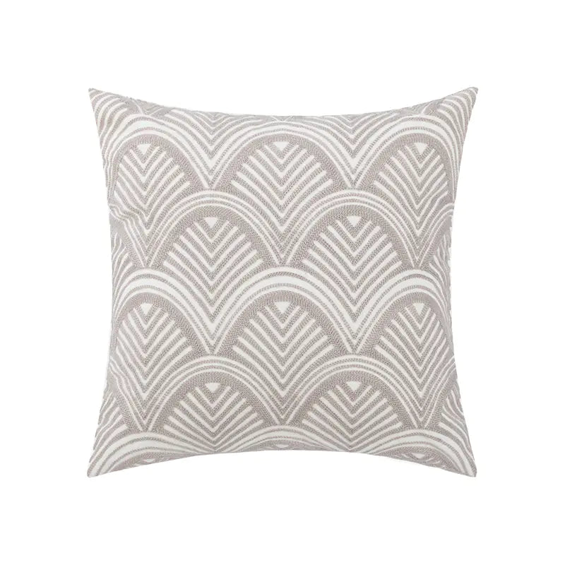 RoyalHome™ Cotton Chain Embroidered Pillow Cover – 45x45cm Decorative Cushion Case