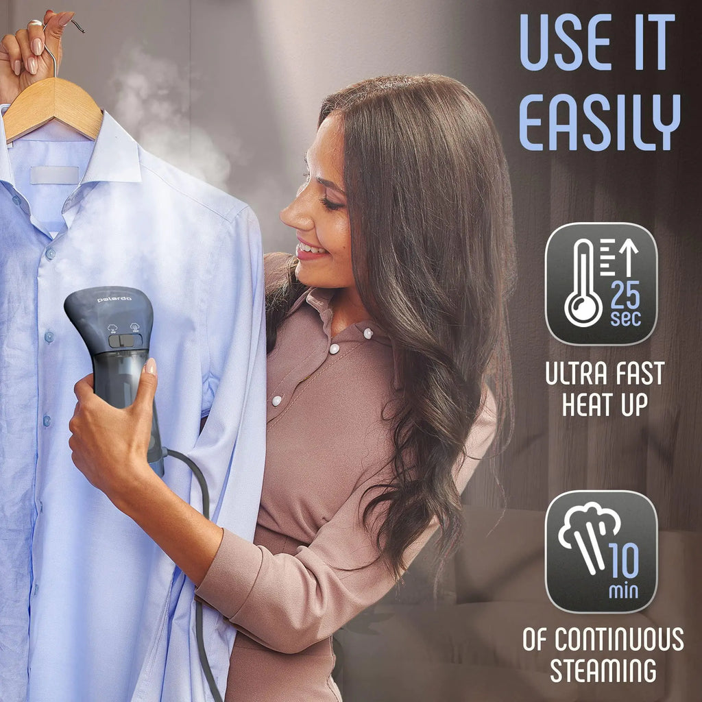RoyalFinds™ Portable Handheld Garment Steamer – Fast Wrinkle Remover for Clothes, Travel & Home Use