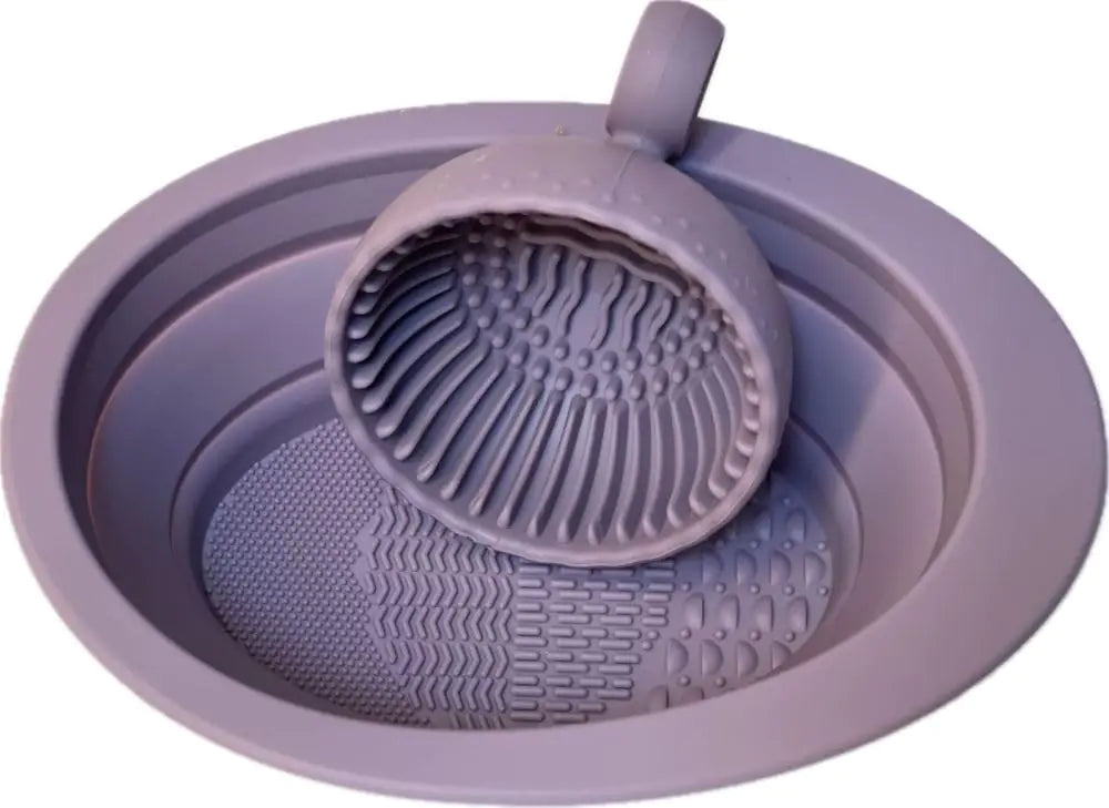 2-Pack Silicone Foldable Makeup Brush Cleaning Mat – Effortless Deep Cleaning Tool