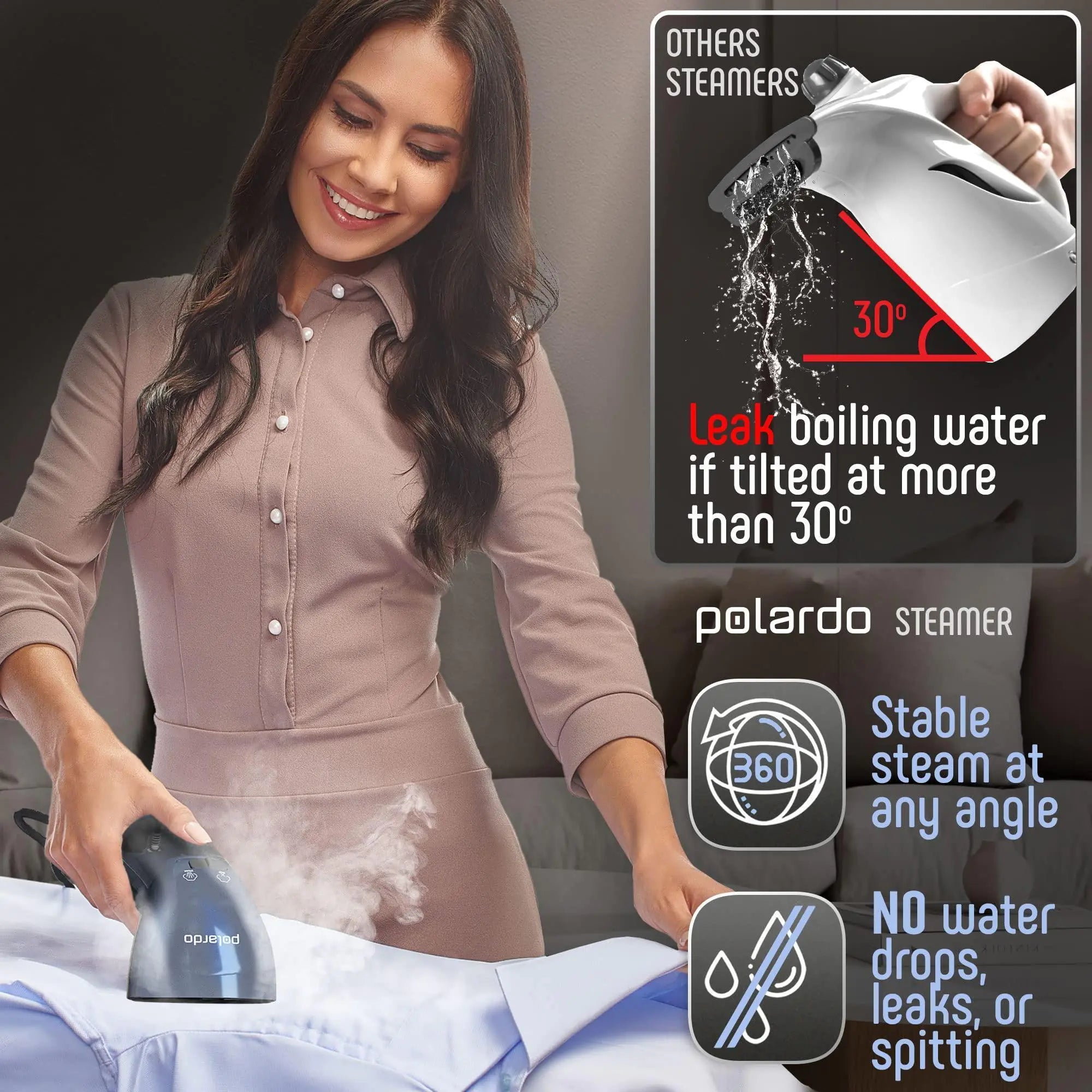 RoyalFinds™ Portable Handheld Garment Steamer – Fast Wrinkle Remover for Clothes, Travel & Home Use