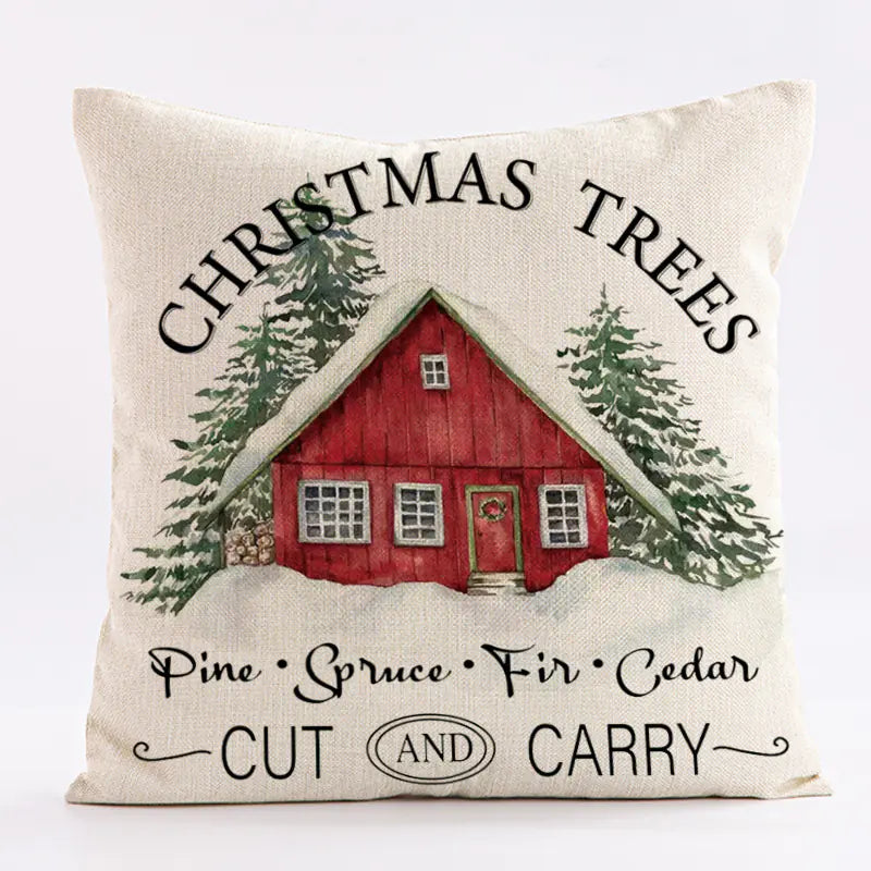 Festive Christmas Cushion Covers – Cozy Holiday Home Decor Gift