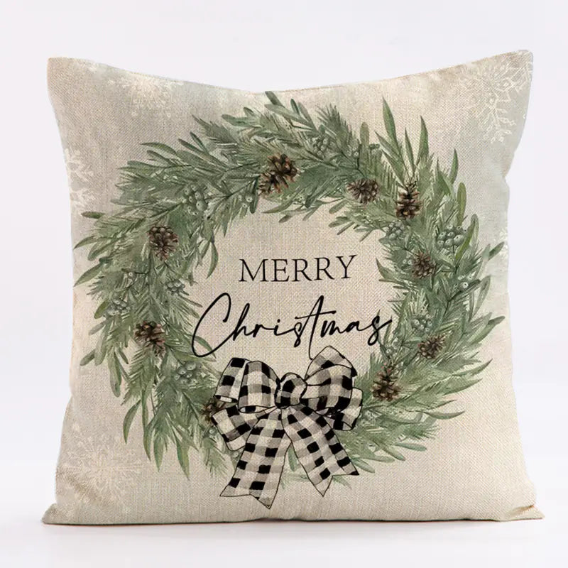 Festive Christmas Cushion Covers – Cozy Holiday Home Decor Gift