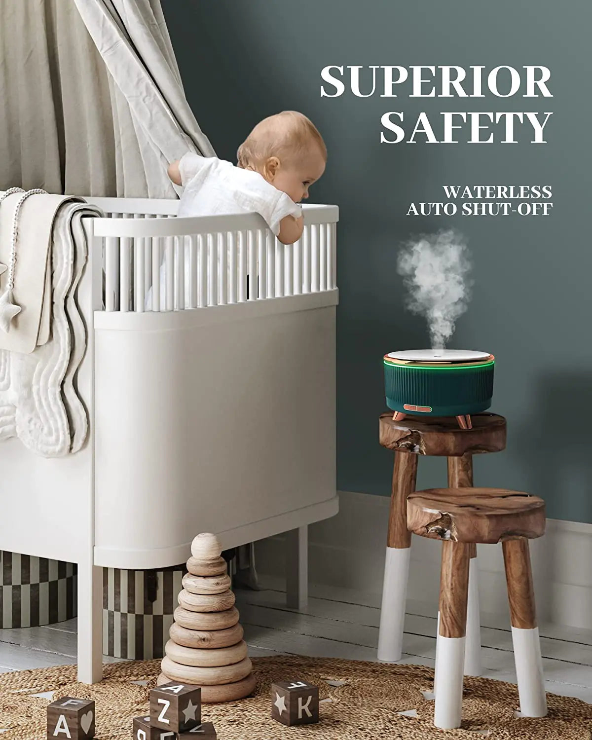 Luxury LED Wooden Aromatherapy Diffuser – Ultrasonic Humidifier & Essential Oil Mist Maker