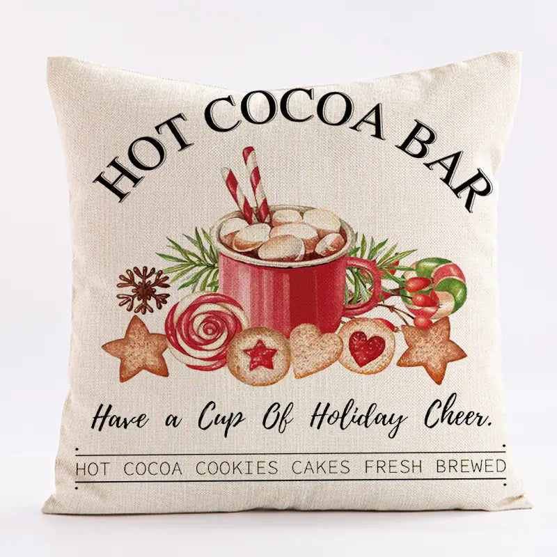 Festive Christmas Cushion Covers – Cozy Holiday Home Decor Gift