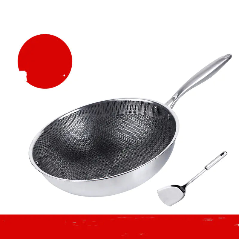 RoyalChef™ Stainless Steel Non-Stick Wok Pan (32–34CM)